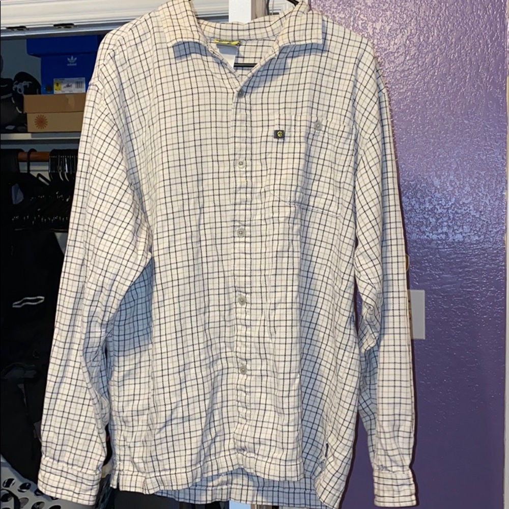 North Face button up long sleeve